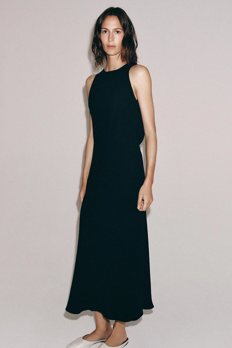 ZW COLLECTION DRAPED MIDI DRESS