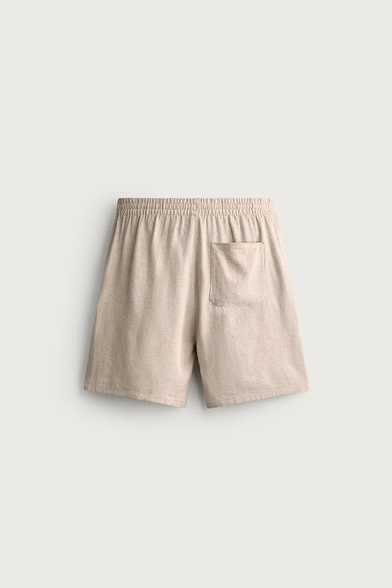 BERMUDA RELAXED FIT VISCOSE - LIN