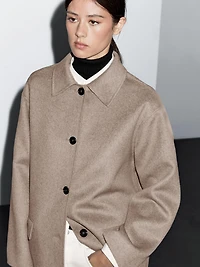 Medium wool blend coat