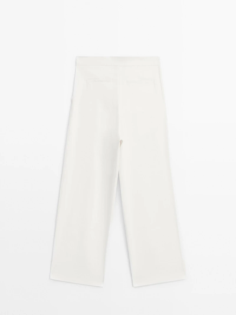 Jupe-culotte à pinces