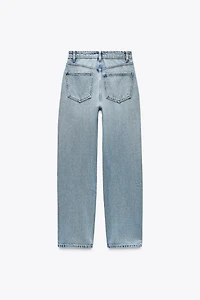 HIGH-WAISTED TRF MOM FIT JEANS