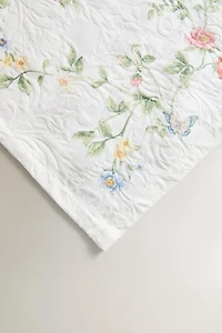 CHEMIN DE TABLE JACQUARD ET IMPRIMÉ FLORAL