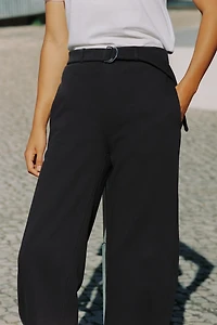 PLUSH BELTED PANTS