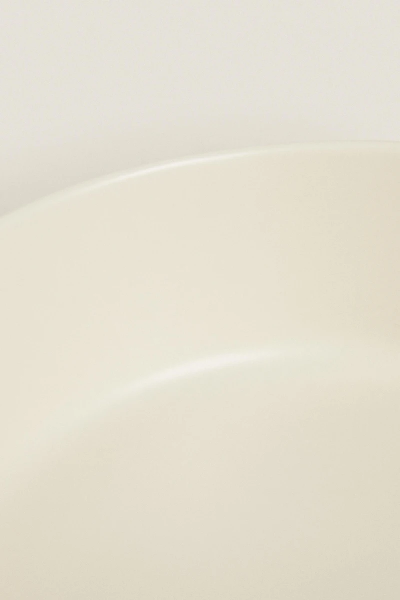 STONEWARE PET FOOD BOWL