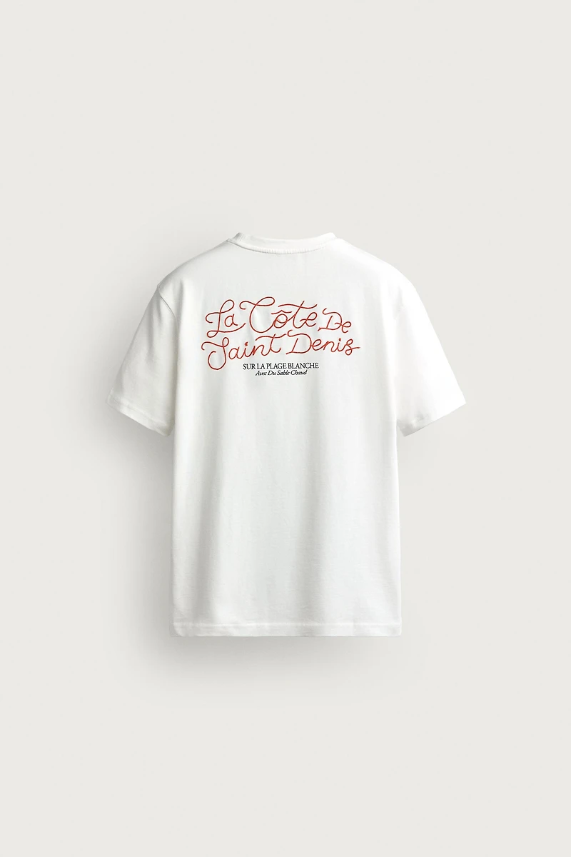 T-SHIRT COUPE REGULAR BRODÉ BIMATIÈRE