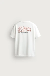 T-SHIRT COUPE REGULAR BRODÉ BIMATIÈRE