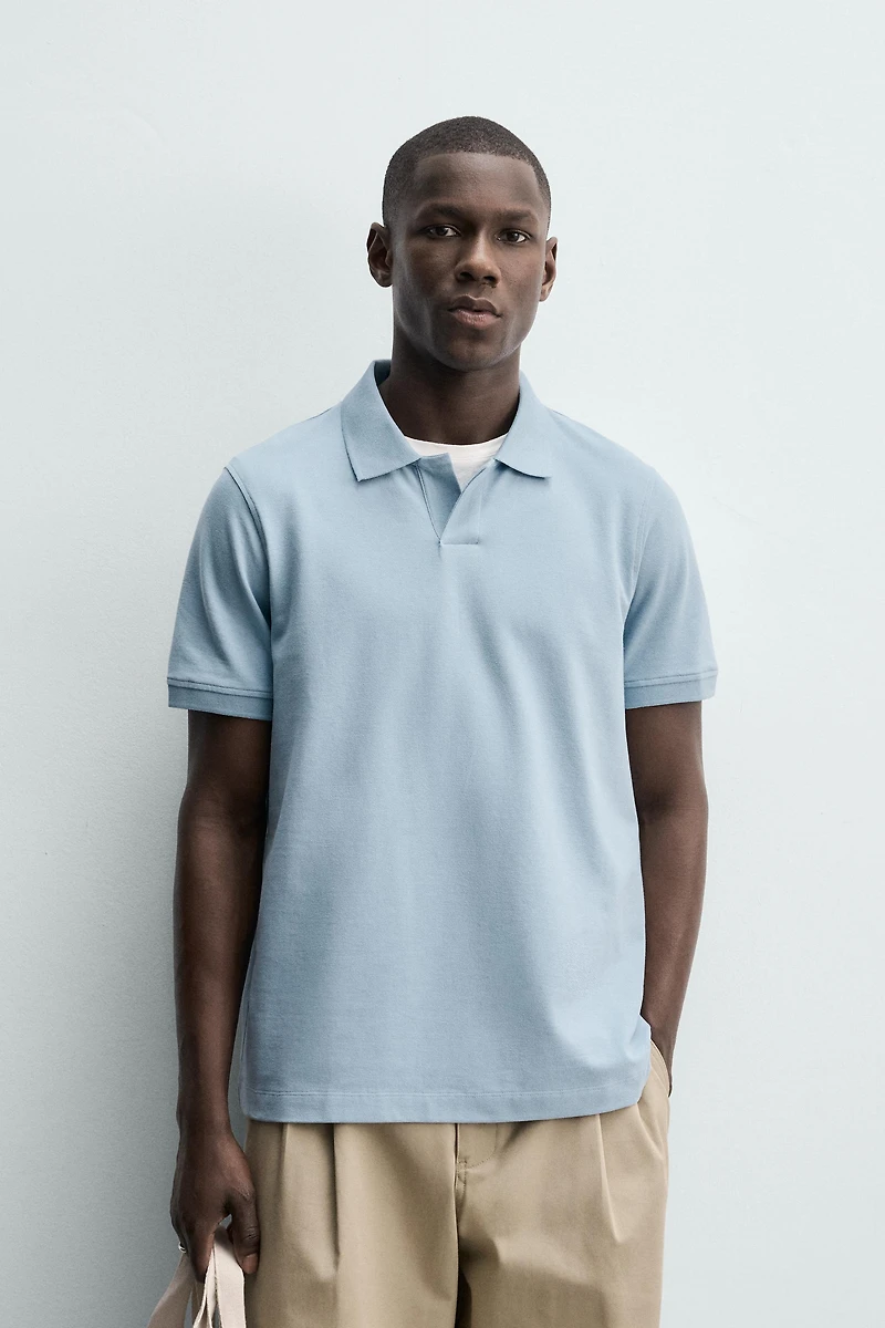 PIQUÉ TEXTURED POLO