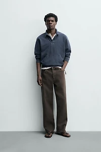 POLO REGULAR FIT EFFET DÉLAVÉ