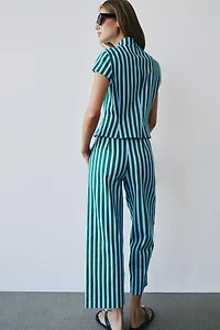 STRIPED CULOTTE PANTS