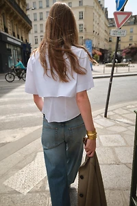 CHEMISE EN POPELINE DOUBLE ÉPAISSEUR