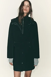 LONG HOODED JACKET