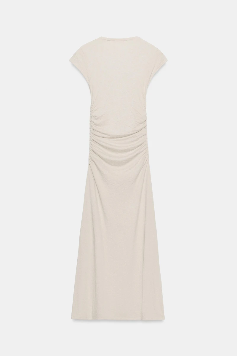 DRAPED MIDI DRESS
