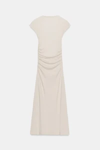 DRAPED MIDI DRESS