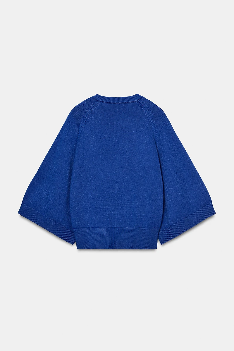WIDE SLEEVE KNIT JUMPER
