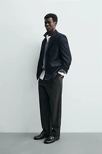 FLANNEL STRIPED BLAZER