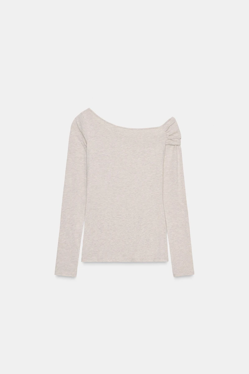 ASYMMETRIC NECK TOP