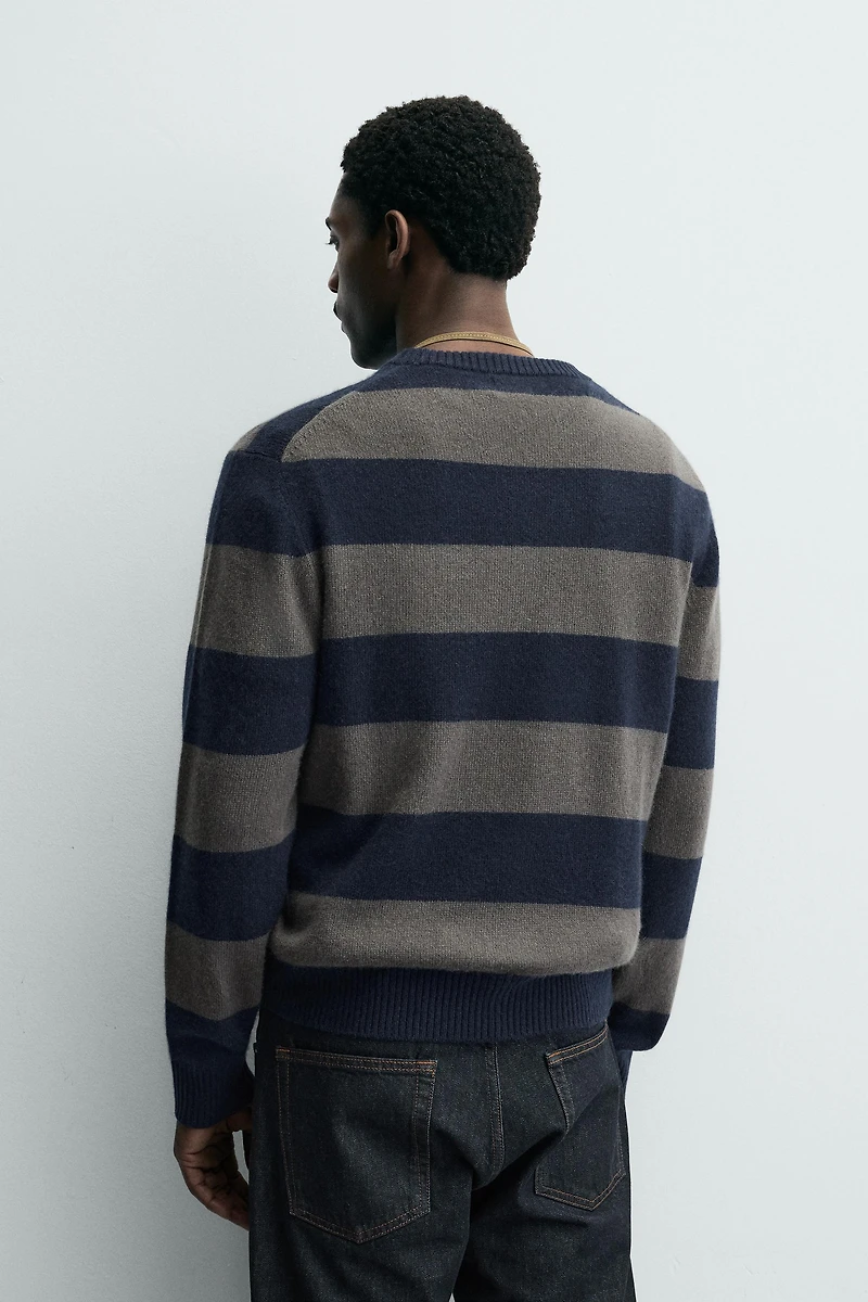 STRIPED CASHMERE JUMPER