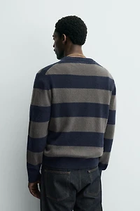 STRIPED CASHMERE JUMPER