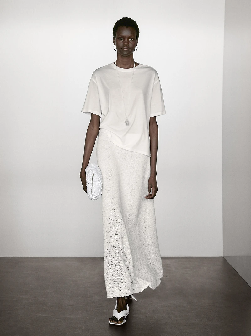 T-shirt oversize couture apparente