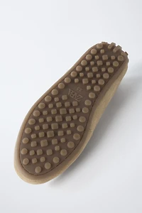 SPLIT LEATHER LOAFERS