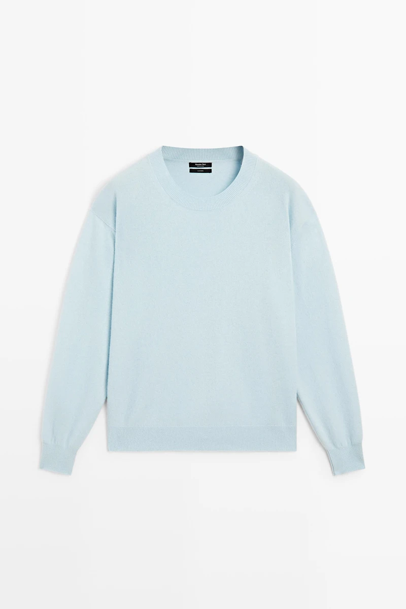 100% cashmere long sleeve sweater