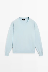 100% cashmere long sleeve sweater