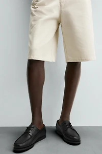 LEATHER DECK SHOES