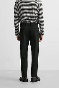 TEXTURED STRETCH PANTS