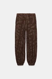 PANTALON BOUFFANT PAILLETTES FIL MÉTALLISÉ