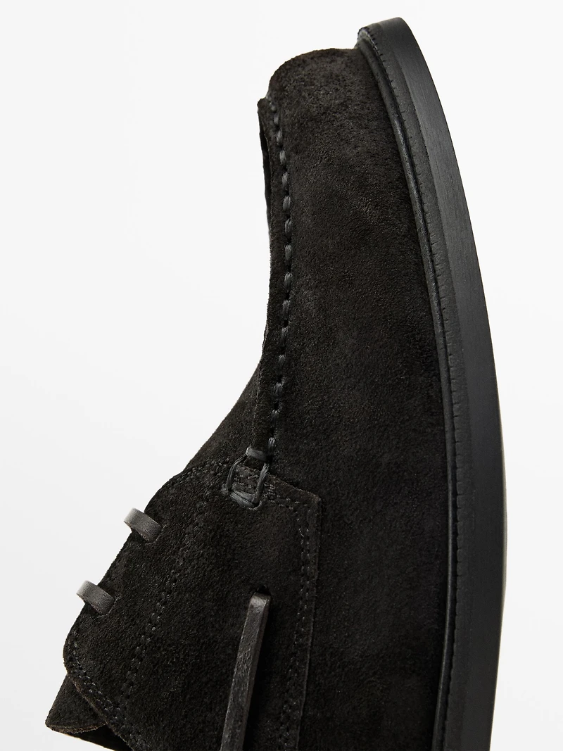 Split leather deck shoes - LIMITED