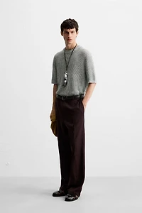 OPEN KNIT T-SHIRT
