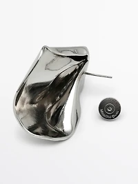 Boucles d’oreilles moyennes plissées