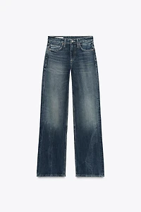 TRF LOW RISE WIDE LEG JEANS