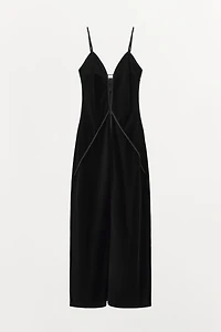 ROBE À BRETELLES EN VELOURS