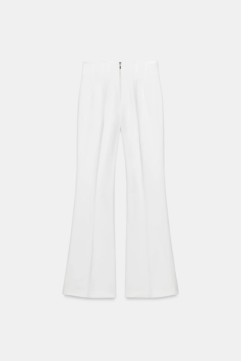 HIGH-WAISTED PANTS WITH BACK ZIP
