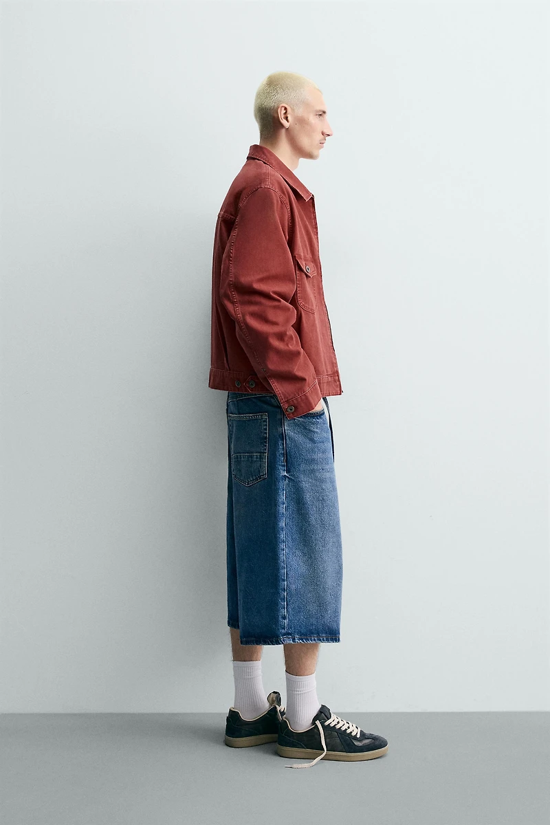CROPPED FIT PATCH JACKET