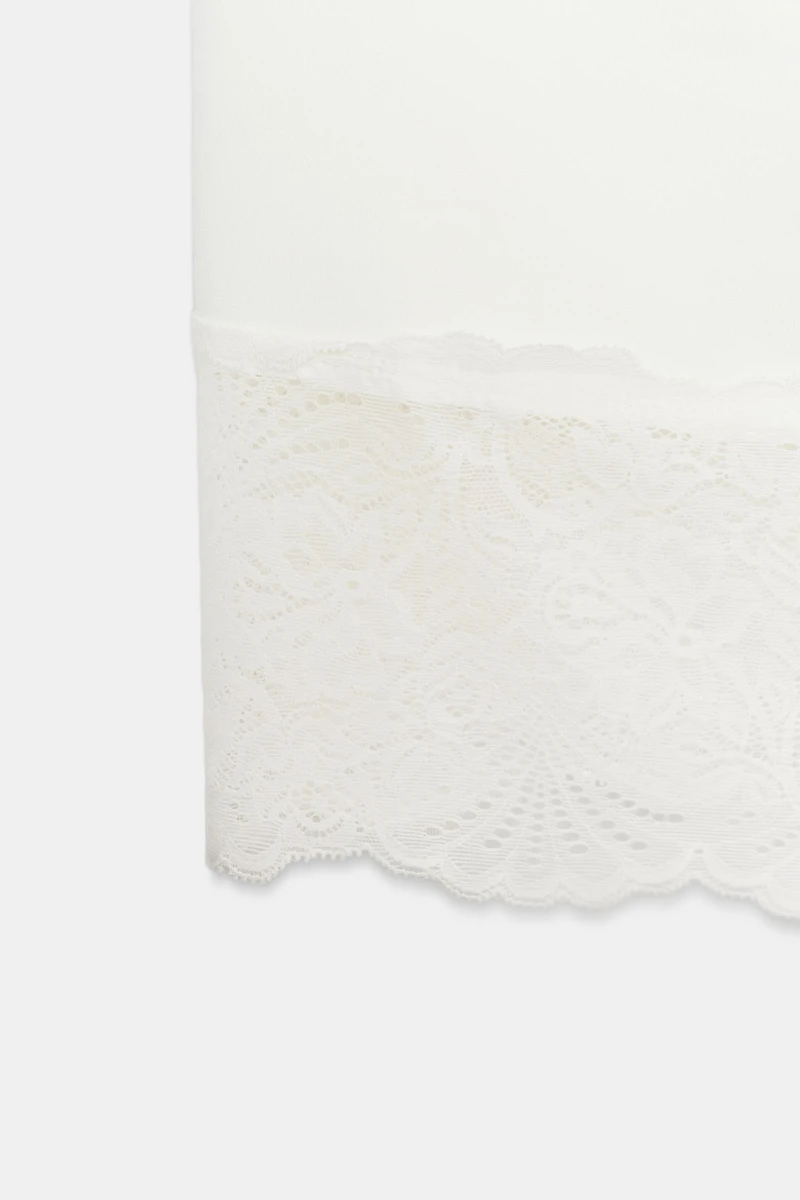 STRETCH LACE SHORT DRESS