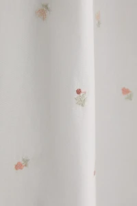 EMBROIDERED PANTS WITH LILIES