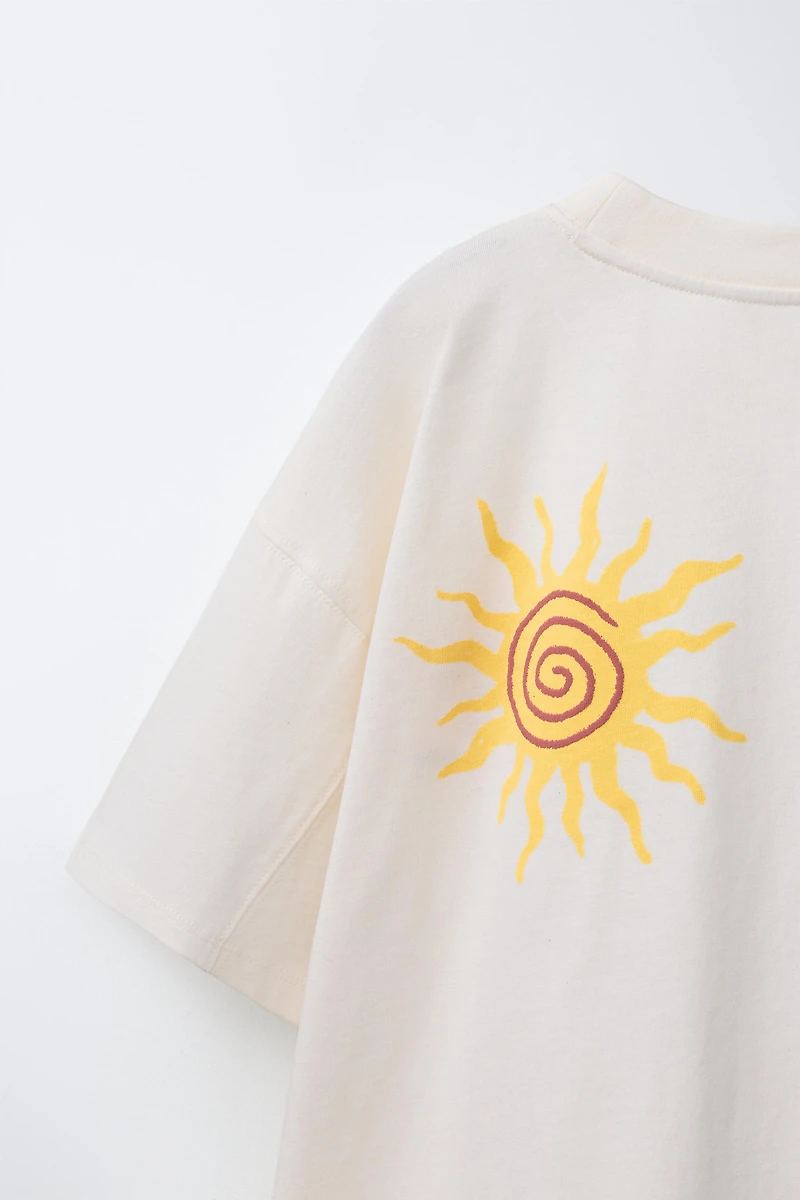 EMBROIDERED AND PRINTED T-SHIRT