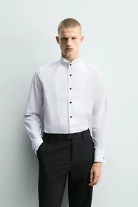 FRENCH CUFF TUXEDO SHIRT