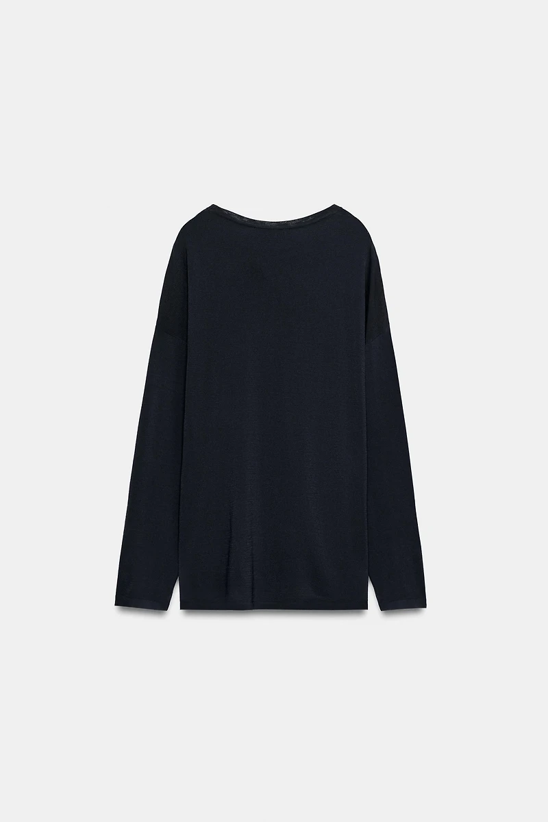 OVERSIZED FINE KNIT JUMPER