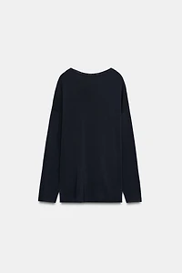 OVERSIZED FINE KNIT JUMPER