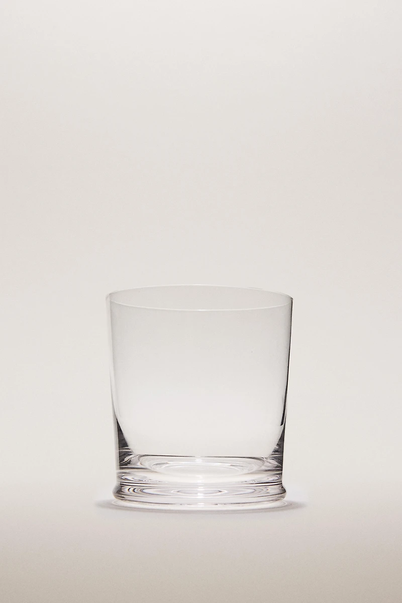 TRANSPARENT GLASS TUMBLER