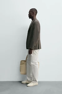 VESTE REGULAR FIT PIED-DE-POULE
