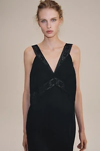 ROBE SATINÉE DENTELLE ZW COLLECTION
