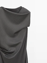 Long dress with neck detail - LIMITED