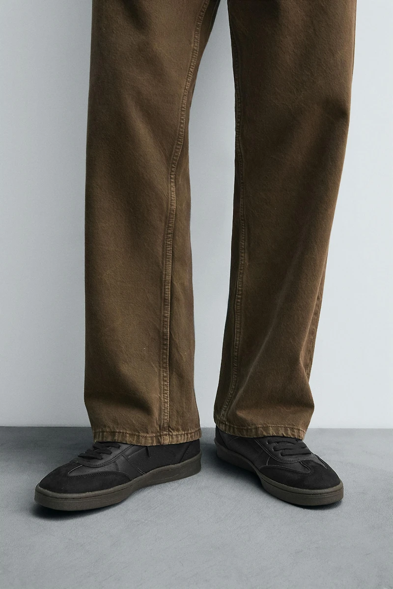 CONTRAST SOLE SNEAKERS