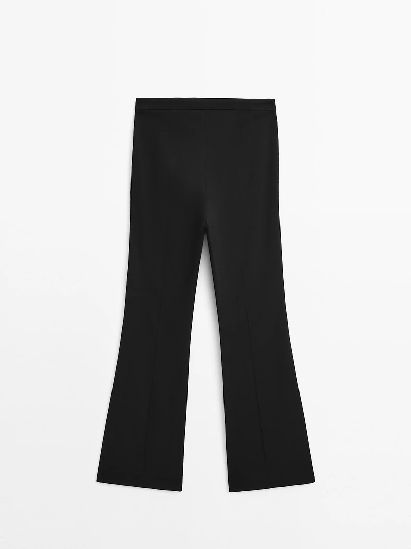 Pantalon flare poche