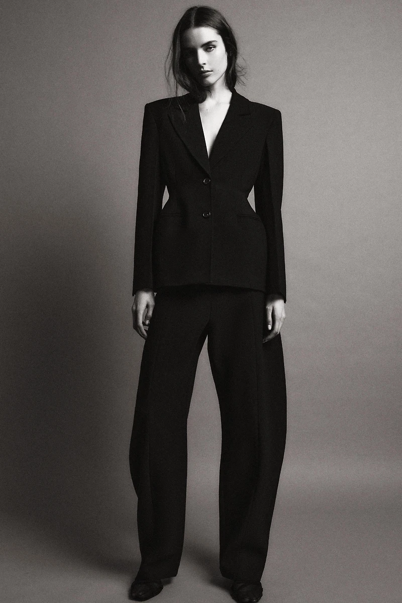 TOPSTITCHED FITTED BLAZER ZW COLLECTION