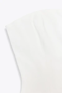TOP EFFET LIN BUSTIER